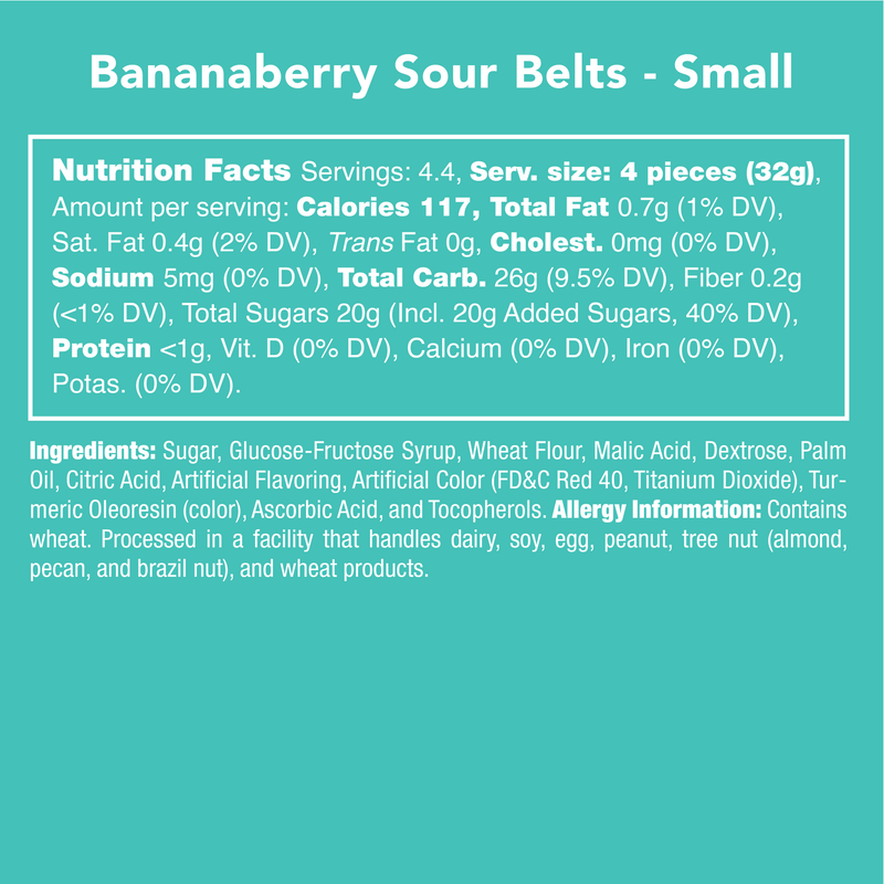 Bananaberry Sour Belts