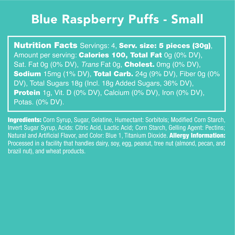 Blue Raspberry Puffs