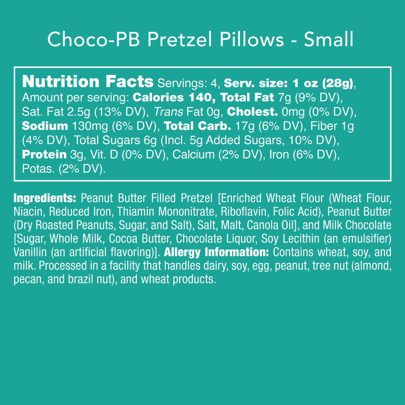 Choco-PB Pretzel Pillows