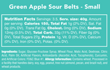 Green Apple Sour Belts