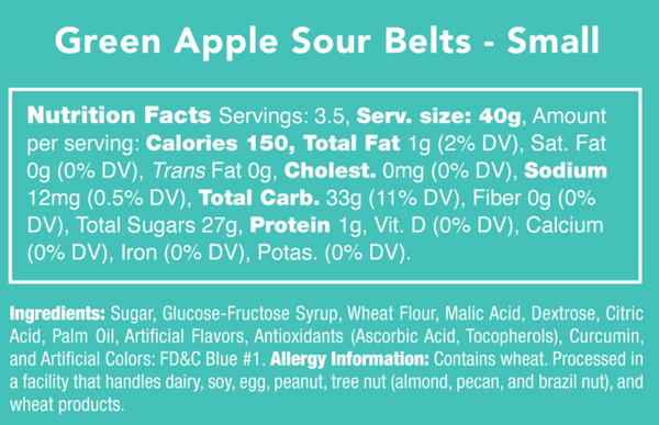 Green Apple Sour Belts