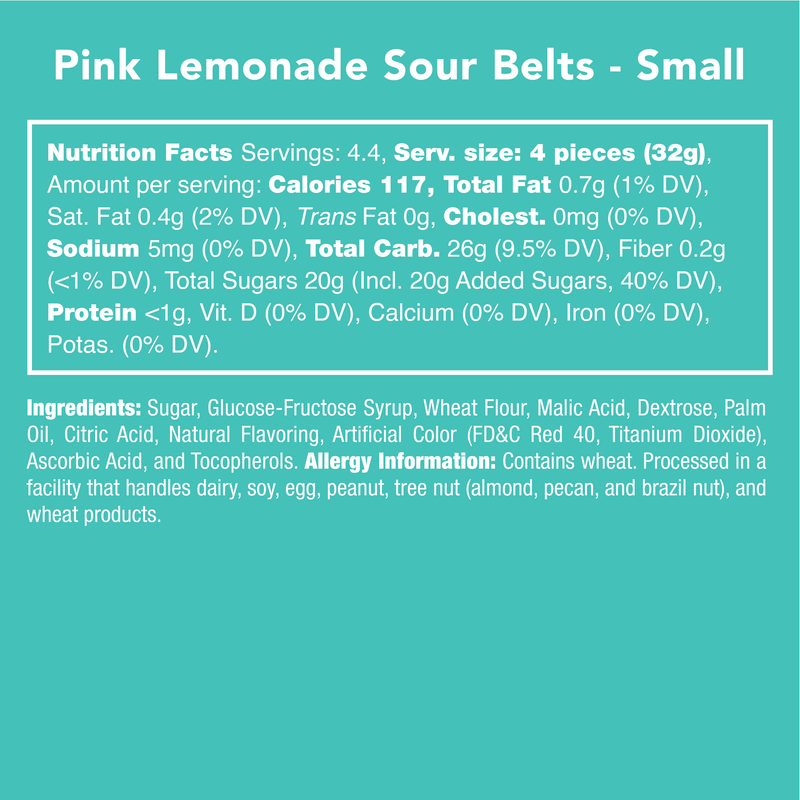 Pink Lemonade Sour Belts