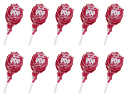 Raspberry-Tootsie Pops