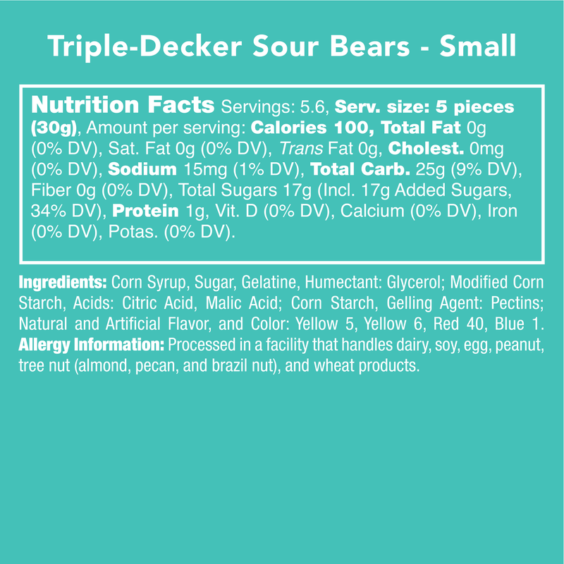 Triple-Decker Sour Bears